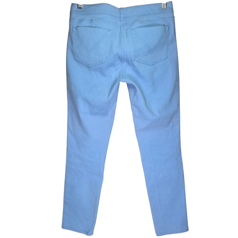 MaxMara Light Blue Slim Fit Tapered Ankle Denim Pants Designer‎ Luxury Trousers